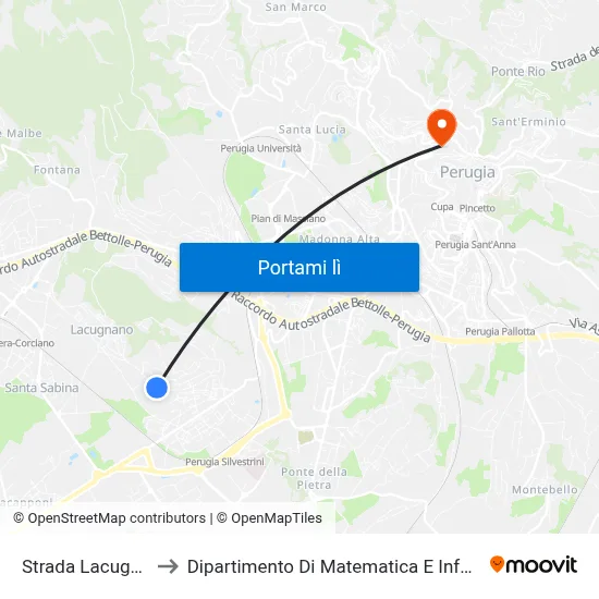 Strada Lacugnano to Dipartimento Di Matematica E Informatica map