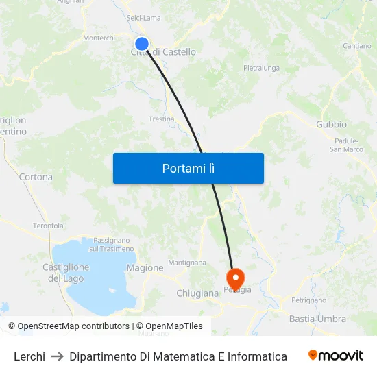 Lerchi to Dipartimento Di Matematica E Informatica map