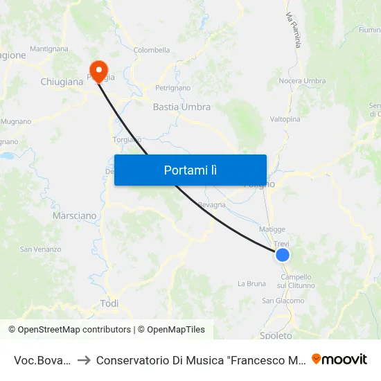 Voc.Bovara,6 to Conservatorio Di Musica "Francesco Morlacchi" map