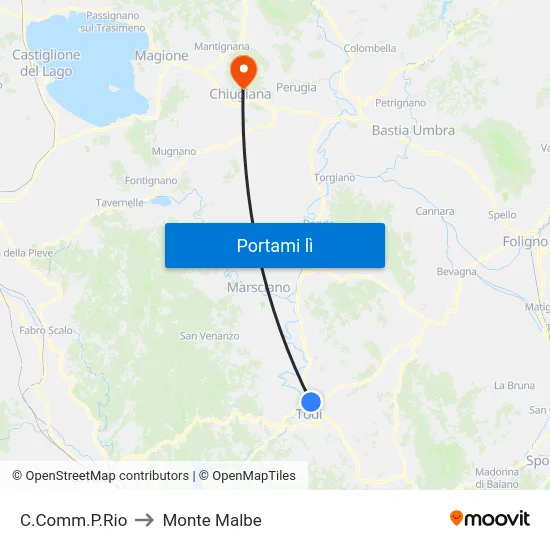 C.Comm.P.Rio to Monte Malbe map
