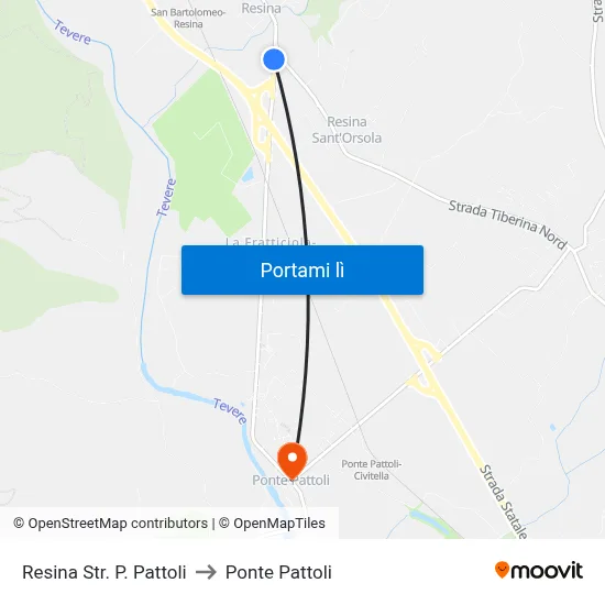 Resina Str. P. Pattoli to Ponte Pattoli map