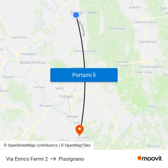 Via Enrico Fermi 2 to Pissignano map