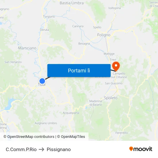 C.Comm.P.Rio to Pissignano map
