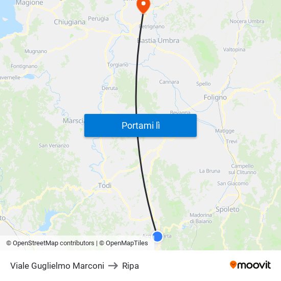 Viale Guglielmo Marconi to Ripa map