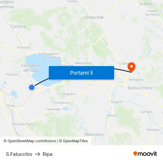 S.Fatucchio to Ripa map