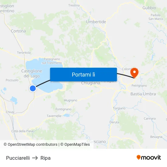 Pucciarelli to Ripa map