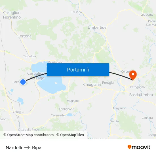 Nardelli to Ripa map