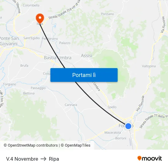 V.4 Novembre to Ripa map