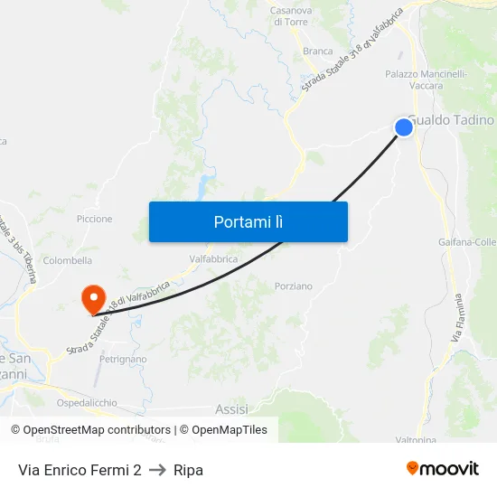 Via Enrico Fermi 2 to Ripa map