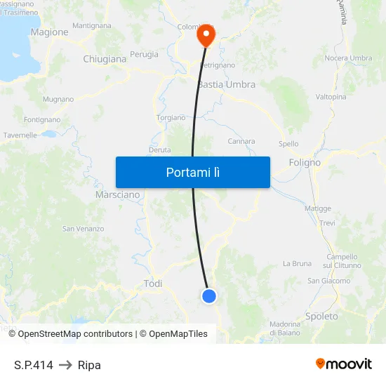 S.P.414 to Ripa map
