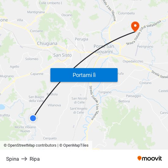 Spina to Ripa map