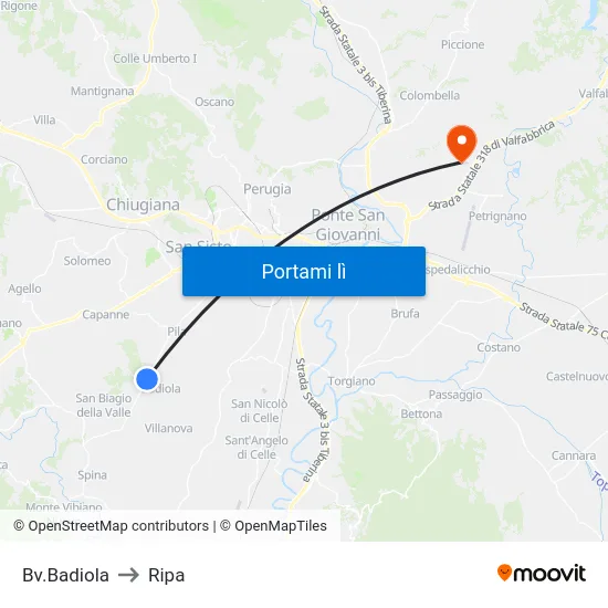 Bv.Badiola to Ripa map