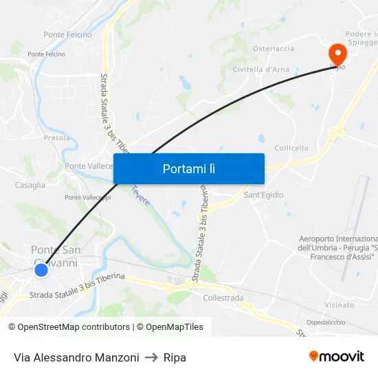 Via Alessandro Manzoni to Ripa map
