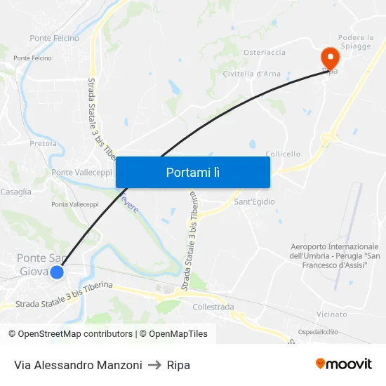 Via Alessandro Manzoni to Ripa map