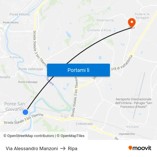Via Alessandro Manzoni to Ripa map