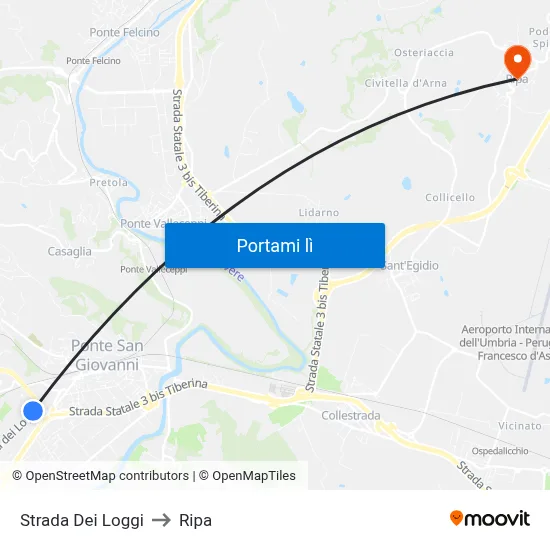 Strada Dei Loggi to Ripa map