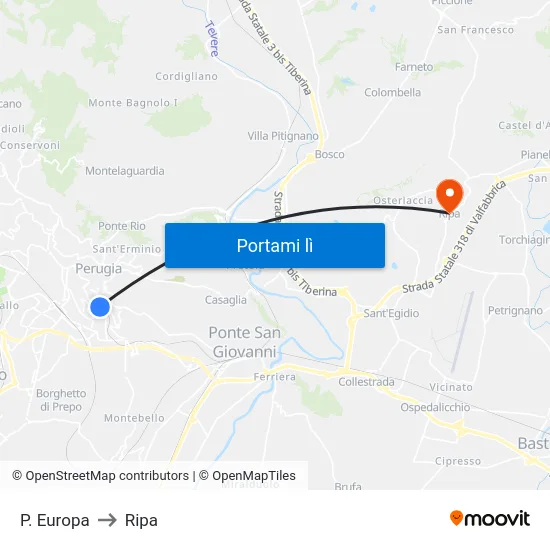 P. Europa to Ripa map