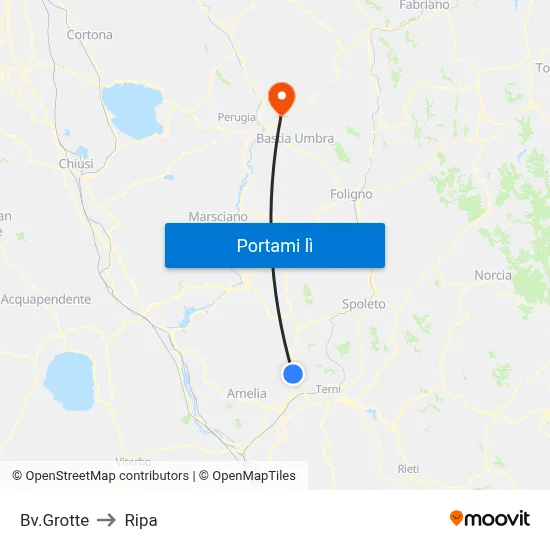 Bv.Grotte to Ripa map