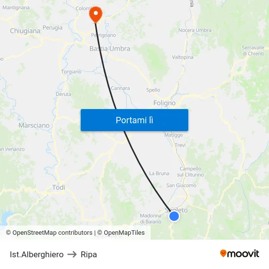 Ist.Alberghiero to Ripa map