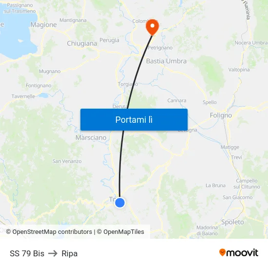 SS 79 Bis to Ripa map