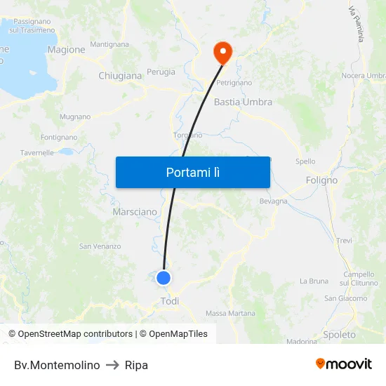 Bv.Montemolino to Ripa map