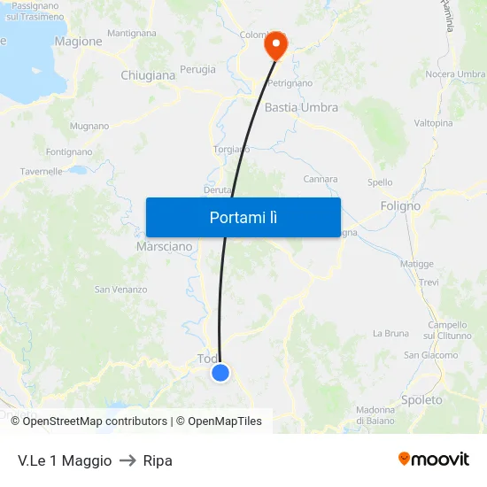 V.Le 1 Maggio to Ripa map