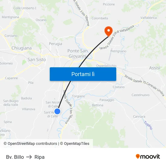 Bv. Billo to Ripa map
