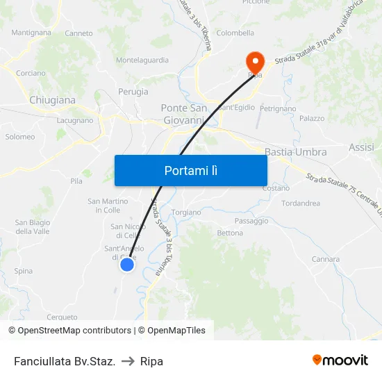 Fanciullata Bv.Staz. to Ripa map