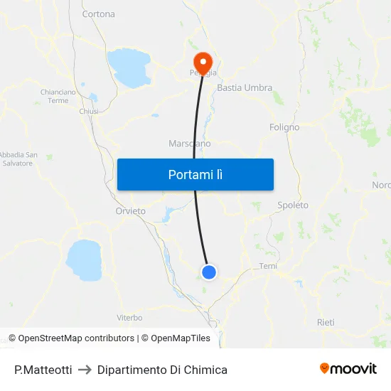 P.Matteotti to Dipartimento Di Chimica map