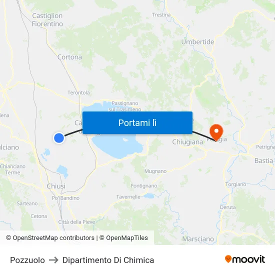 Pozzuolo to Dipartimento Di Chimica map