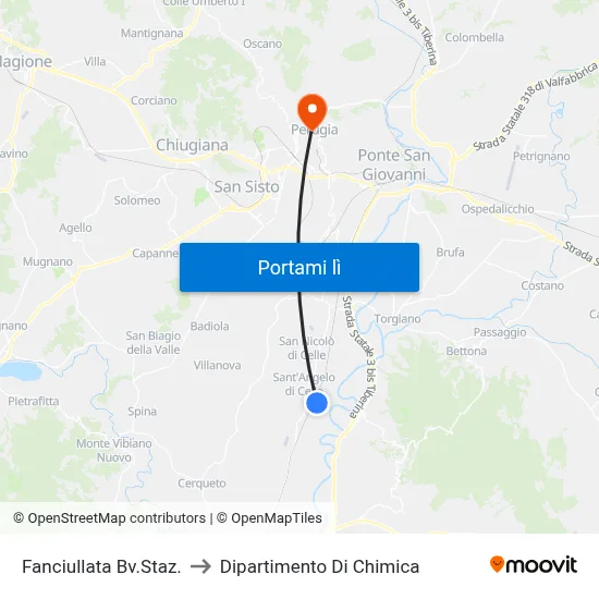Fanciullata Bv.Staz. to Dipartimento Di Chimica map