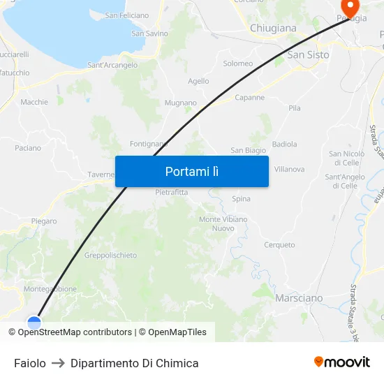Faiolo to Dipartimento Di Chimica map