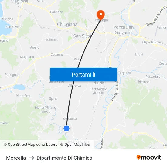 Morcella to Dipartimento Di Chimica map