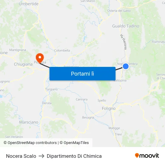 Nocera Scalo to Dipartimento Di Chimica map