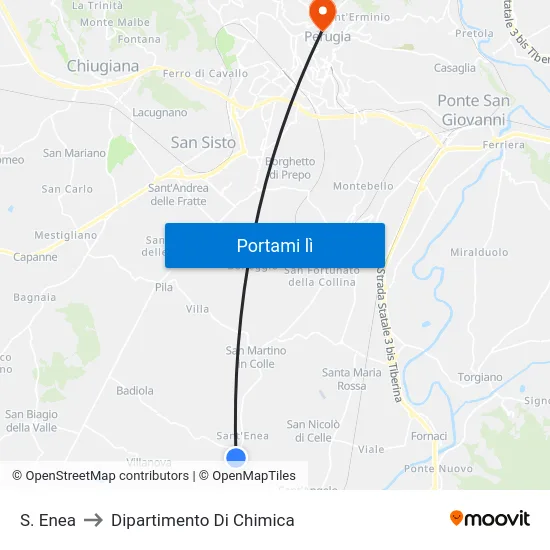 S. Enea to Dipartimento Di Chimica map
