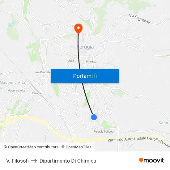 V. Filosofi to Dipartimento Di Chimica map