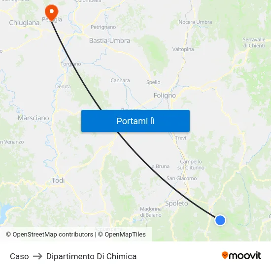 Caso to Dipartimento Di Chimica map
