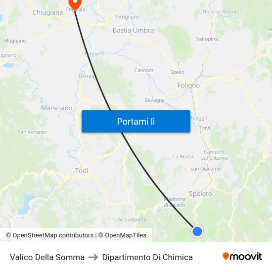 Valico Della Somma to Dipartimento Di Chimica map