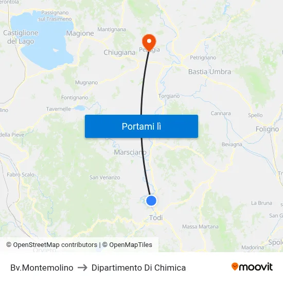 Bv.Montemolino to Dipartimento Di Chimica map