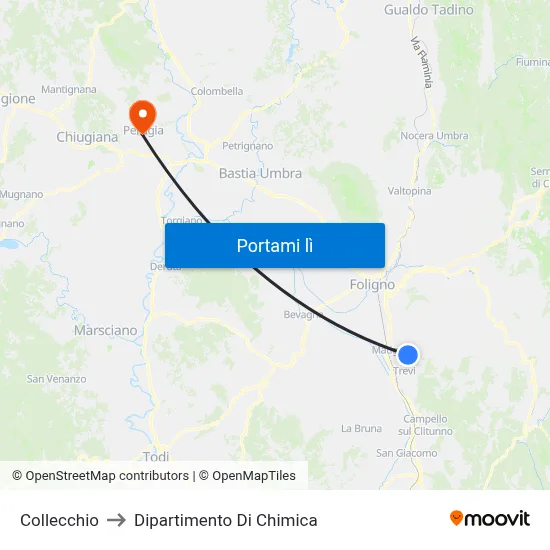 Collecchio to Dipartimento Di Chimica map