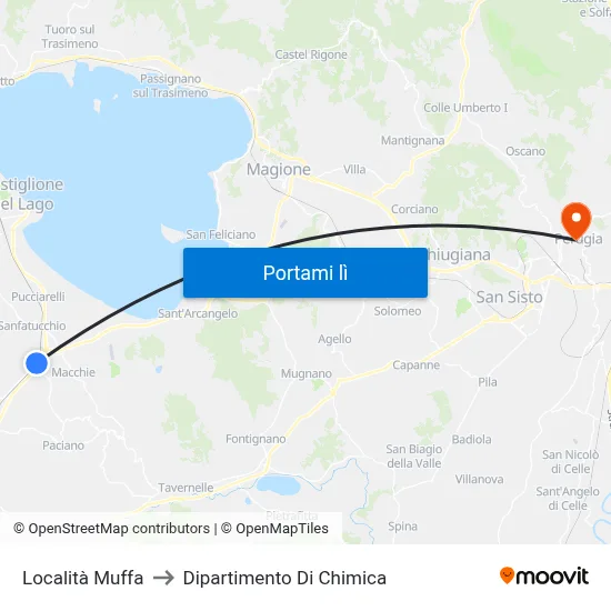 Località Muffa to Dipartimento Di Chimica map