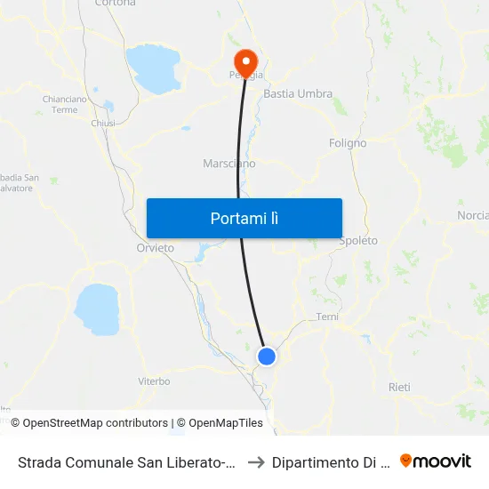 Strada Comunale San Liberato-Nera Montoro to Dipartimento Di Chimica map