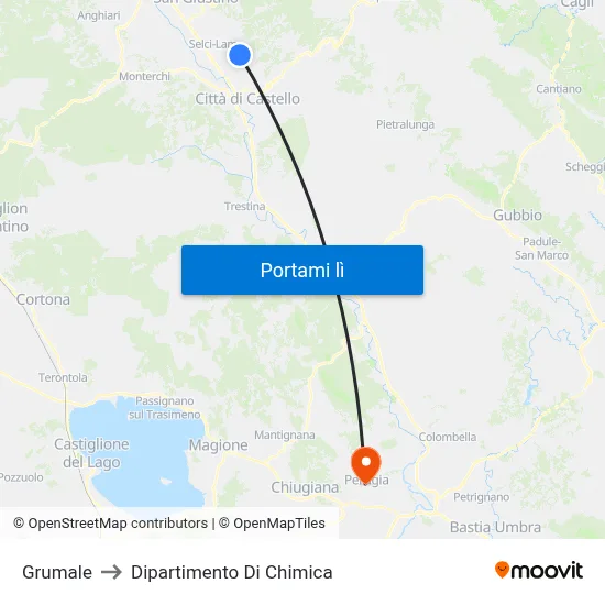 Grumale to Dipartimento Di Chimica map