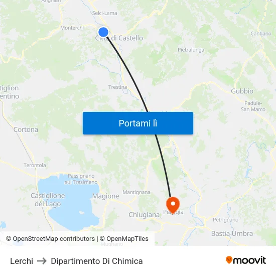 Lerchi to Dipartimento Di Chimica map