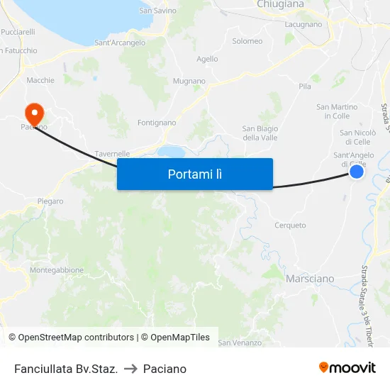 Fanciullata Bv.Staz. to Paciano map