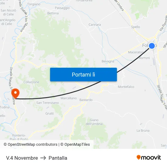V.4 Novembre to Pantalla map