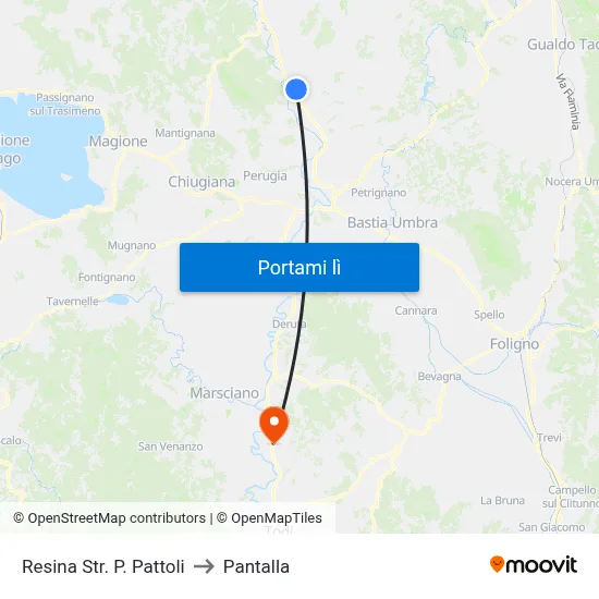 Resina Str. P. Pattoli to Pantalla map