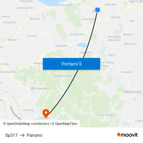 Sp317 to Parrano map