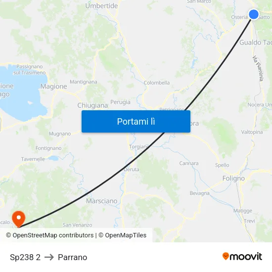 Sp238 2 to Parrano map