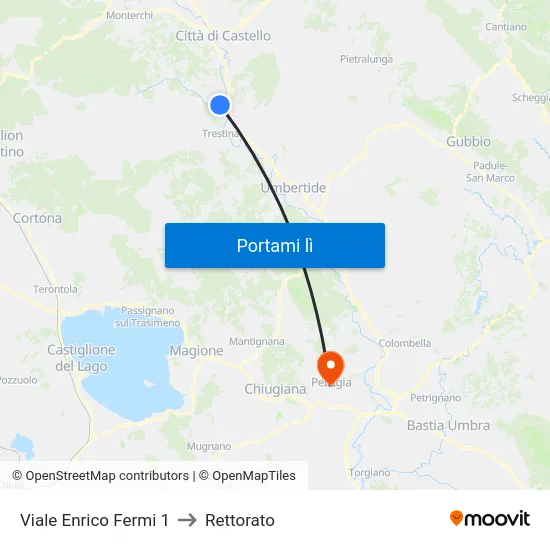 Viale Enrico Fermi 1 to Rettorato map